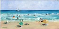 Original Painting on Canvas - Life is Good P1 - 15.2 x 30.5cm series