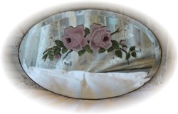 Old Hand Painted Mirror - Postage is included Australia Wide