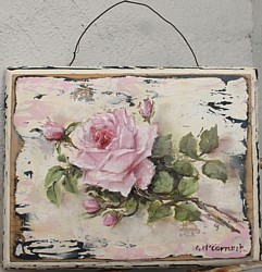 Original Painting - Roses & Buds - Postage is included Australia Wide