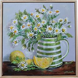 FRAMED - Lemons and Daisies - Postage included Australia wide