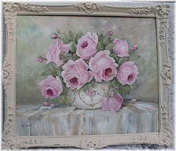 Original Painting - Larger size - Pink Blooms - Postage is included in the price Australia wide