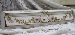 Hand Painted Roses on Architrave Section - Free Postage Australia Wide