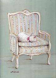 Snoozing in the chair - Available as prints and gift cards