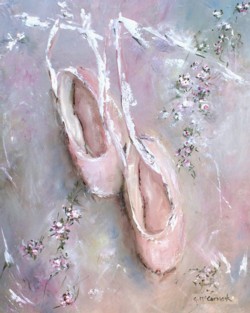 Vintage Ballet Shoes & Flowers -  Available as Prints and Gift Cards