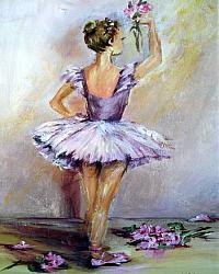 Ballet Dancer - Mauve  Available as prints and gift cards