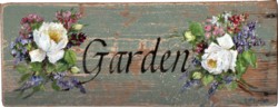 Garden sign - on rescued timber - Postage is included Australia wide