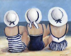 Blue & White at The Beach - Available as prints and gift cards