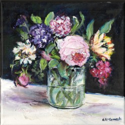 Original Painting on Canvas - Flowers - 20 x 20cm series