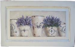 ORIGINAL PAINTING - French Pots of Lavender - Postage is included Australia wide