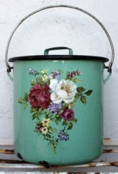Vintage Tin with Flower Design - Postage is included Australia Wide
