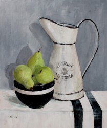 Original Painting on Panel - Pears under Enamel Jug - Postage included Australia wide