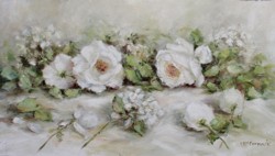 Original Painting on Ply Panel - Laying Whites - Postage is included Australia wide