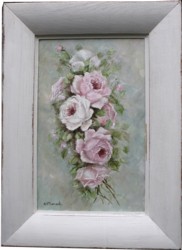 Original Painting - Old Fashioned Roses - Postage is included Australia Wide