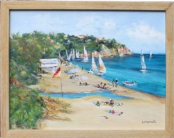Original Painting - South Beach - Postage is included Australia Wide