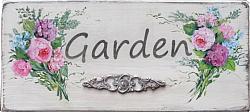 Garden, handpainted sign - Postage is included Australia wide
