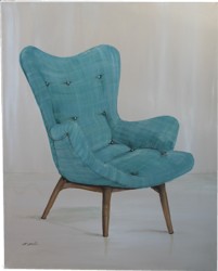 Original Painting - Retro Contour Chair