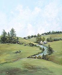 Original Painting on Panel - Escape to the Countryside - Postage included Australia wide