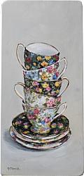 Stacked Chintz Tea Cups - Postage is included Australia wide