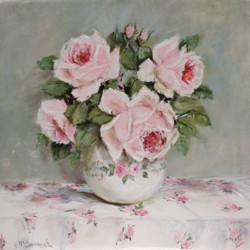 Original Painting on Panel - Rose Arrangement - SOLD