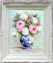 Original Painting - My Garden Blooms - Postage is included Australia Wide
