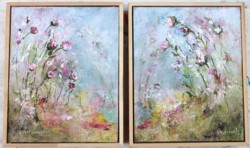 Pair of Original Paintings - Fantasy Land sold