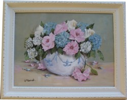 Original Painting - "Bouquet of Summer Blooms" - FREE POSTAGE Australia wide