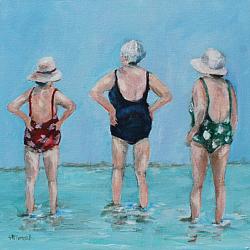Original Painting on Canvas - Three Friends - postage included Australia wide