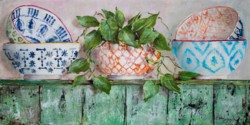 Original Painting on Panel - Moroccan Bowl Collection - Postage included Australia wide
