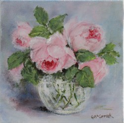 Original Painting on Canvas - Roses - 20 x 20cm series