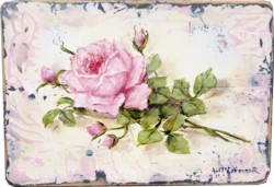 Original Painting - Rose & Buds - Postage is included Australia Wide