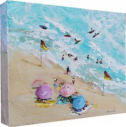Original Paintings on Canvas - At the Beach B - 20 x 25cm series