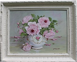 Original Painting - "Late Pink Blooms" - FREE POSTAGE Australia wide