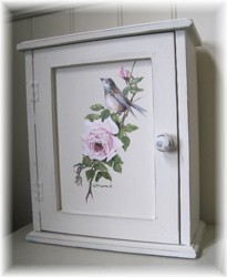Hand Painted - Timber Cupboard - Postage is included Australia wide