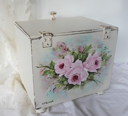 Old Hand Painted Box - Postage is included Australia Wide