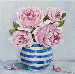 Original Painting on Canvas - Pretty Pinks - 20 x 20cm series