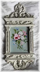 Original Painting in Ornate Frame - Floral Pattern "B"