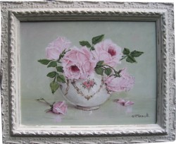 Original Painting  "Soft Pink Roses"