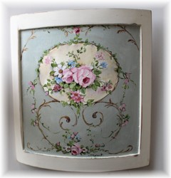 Hand Painted Design on Curved Panel - Postage is included Australia Wide