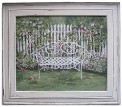 Original Painting  "The Garden Bench" sold