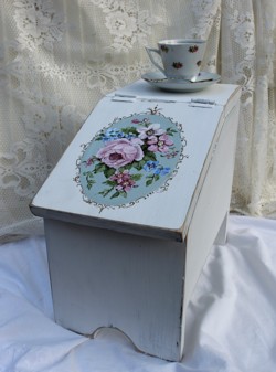 Hand Painted Timber Shoe Box - Postage is included Australia Wide