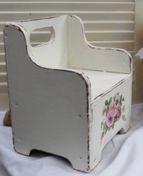 Hand Painted little timber chair - Postage is included Australia wide