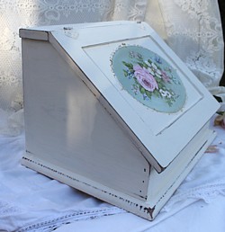 Hand Painted  Timber  Bread/Storage Box - Postage is included Australia wide