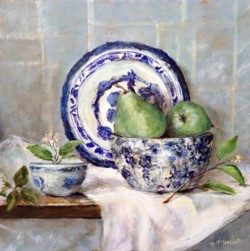 Original Painting on Panel - Still Life Study with Pears - Postage included Australia wide