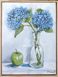 FRAMED - Simply Blue Hydrangeas - Postage is included Australia wide