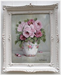 Original Painting - "Pink Roses in a Vase" - FREE POSTAGE Australia wide
