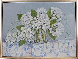 Original Painting on Canvas - Soft Hydrangeas - 30 x 40cm