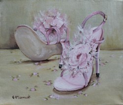 Original Painting on Canvas -"Party Shoes" - Postage is included Australia Wide