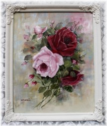 Original Painting "Rose Bouquet" - Postage is included Australia Wide