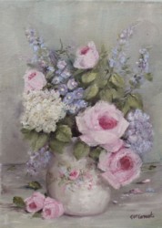 Original Painting on Canvas - "Floral Study" - Postage is included Australia Wide