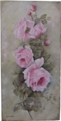 Original Painting on Canvas - Vintage Rose Study - Postage is included Australia Wide